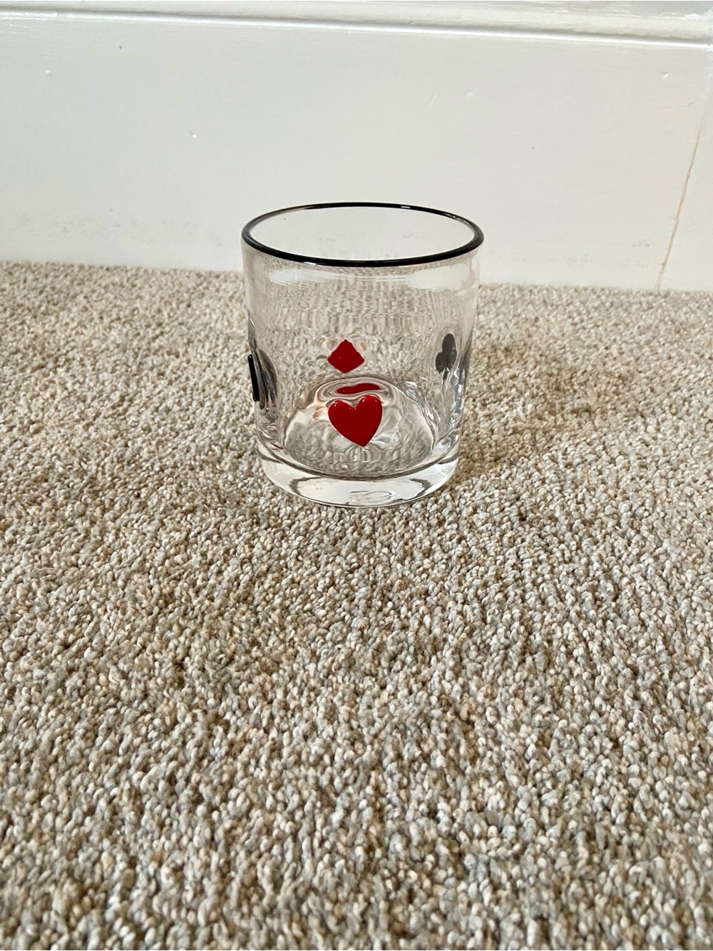 NWOT Icon Juice Glass | Card Suit Poker Casino Vegas Inspired - Picture 5 of 13